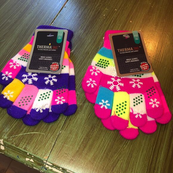ThermaX NEW Girl's Magic Gloves One Size Fits Most 2 Pair - Picture 1 of 2
